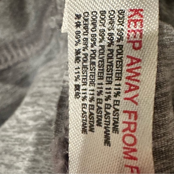 Free People Movement Infinity Leggings Women's Small Grey Cut Out 21” Inseam - Picture 9 of 10